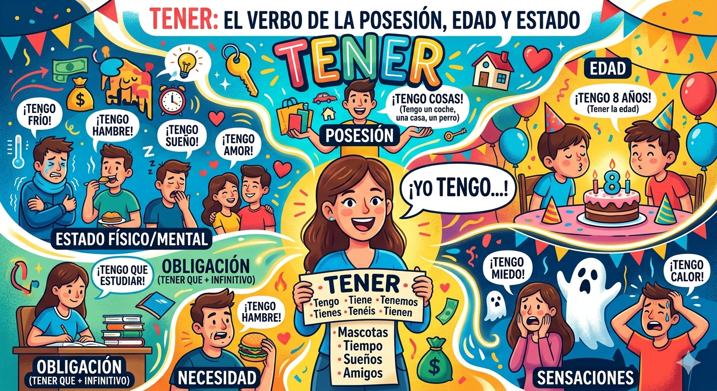 The Spanish Verb Tener: It Means Much More Than "To Have"