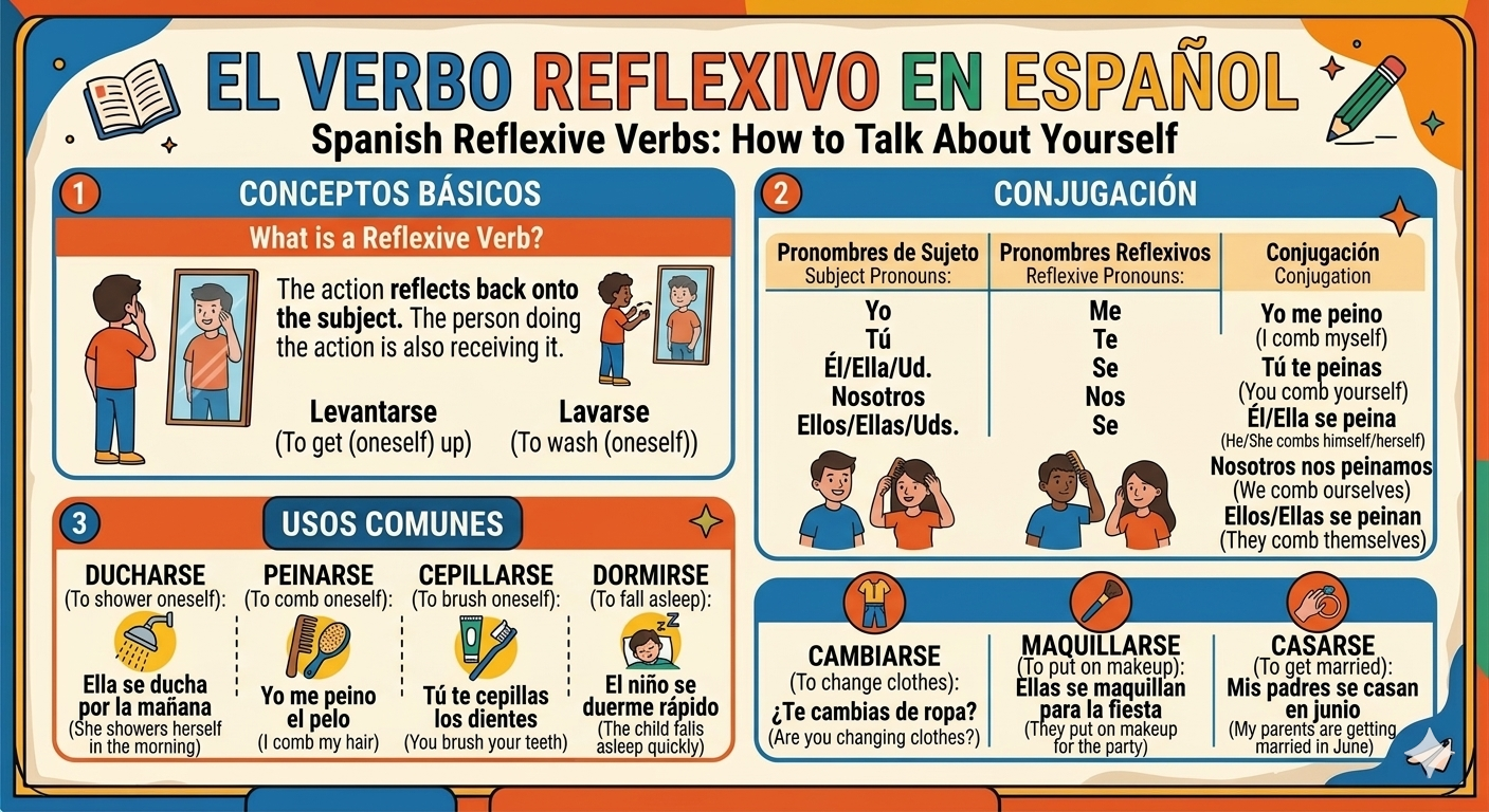 Spanish Reflexive Verbs Explained: The Grammar Rule That Finally Makes Sense (I Promise)