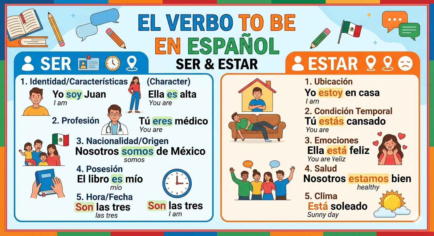 Ser vs Estar / To Be vs. To Be: Navigating the Spanish Identity Crisis